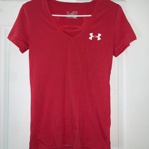 Pink Under Armour athletic Tshirt